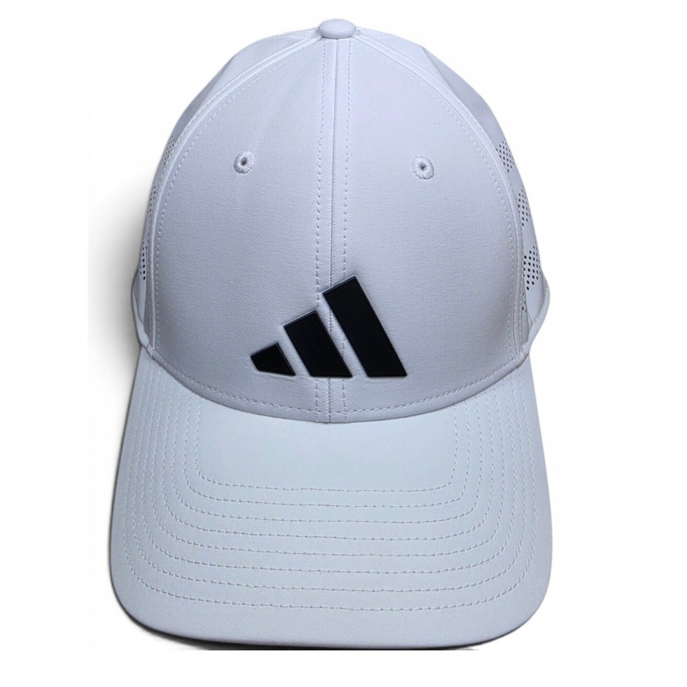 Adidas Climacool Stretch Fit Baseball Cap White Unisex S/M Performance